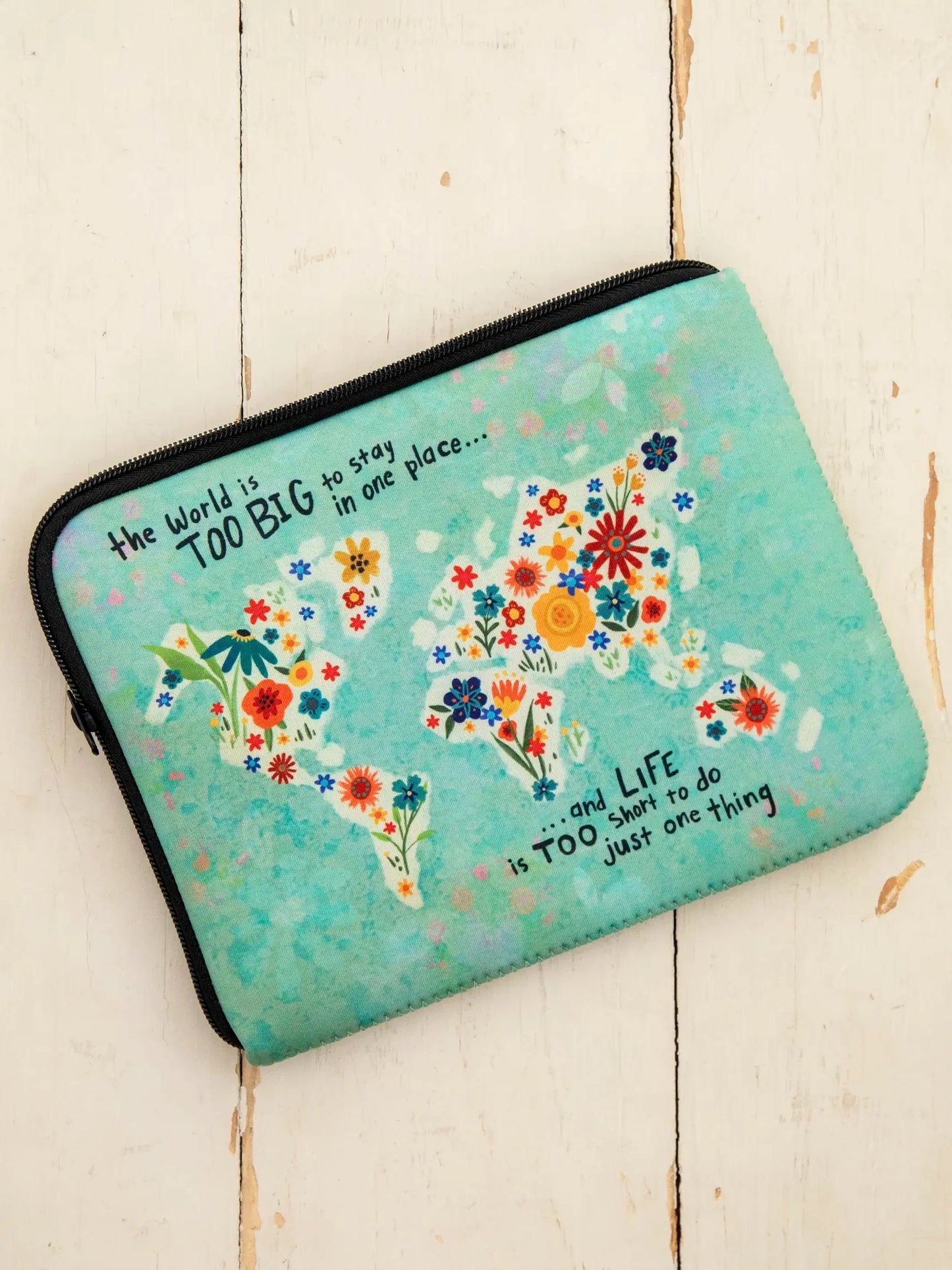Natural Life Travel Document Pouch - The World Is Too Big
