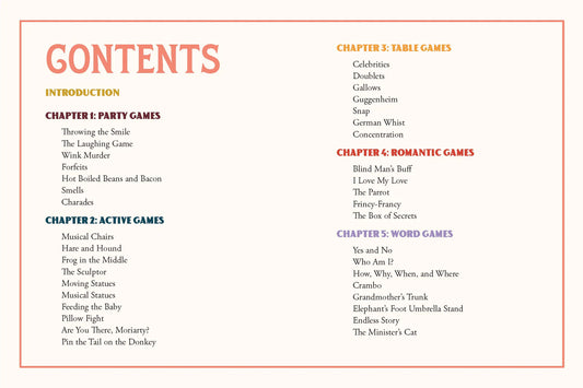 Victorian Parlour Games