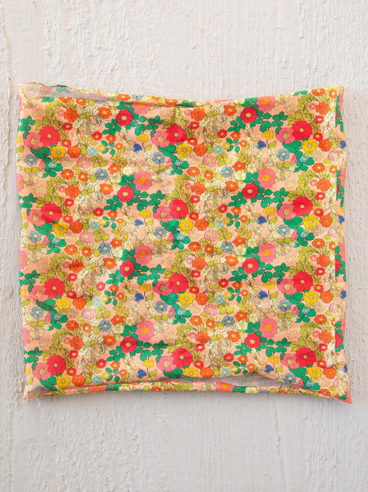 Half Boho Bandeau Headband - Vintage Garden Peach