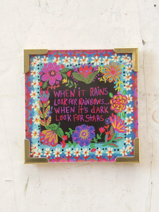 Natural Life Corner Magnet - When It Rains