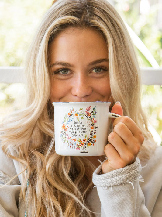 Natural Life Camp Coffee Mug - Today I Will Not Stress