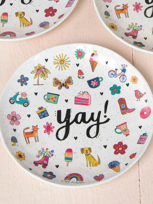 Melamine Party Plates Set of 4 - Yay