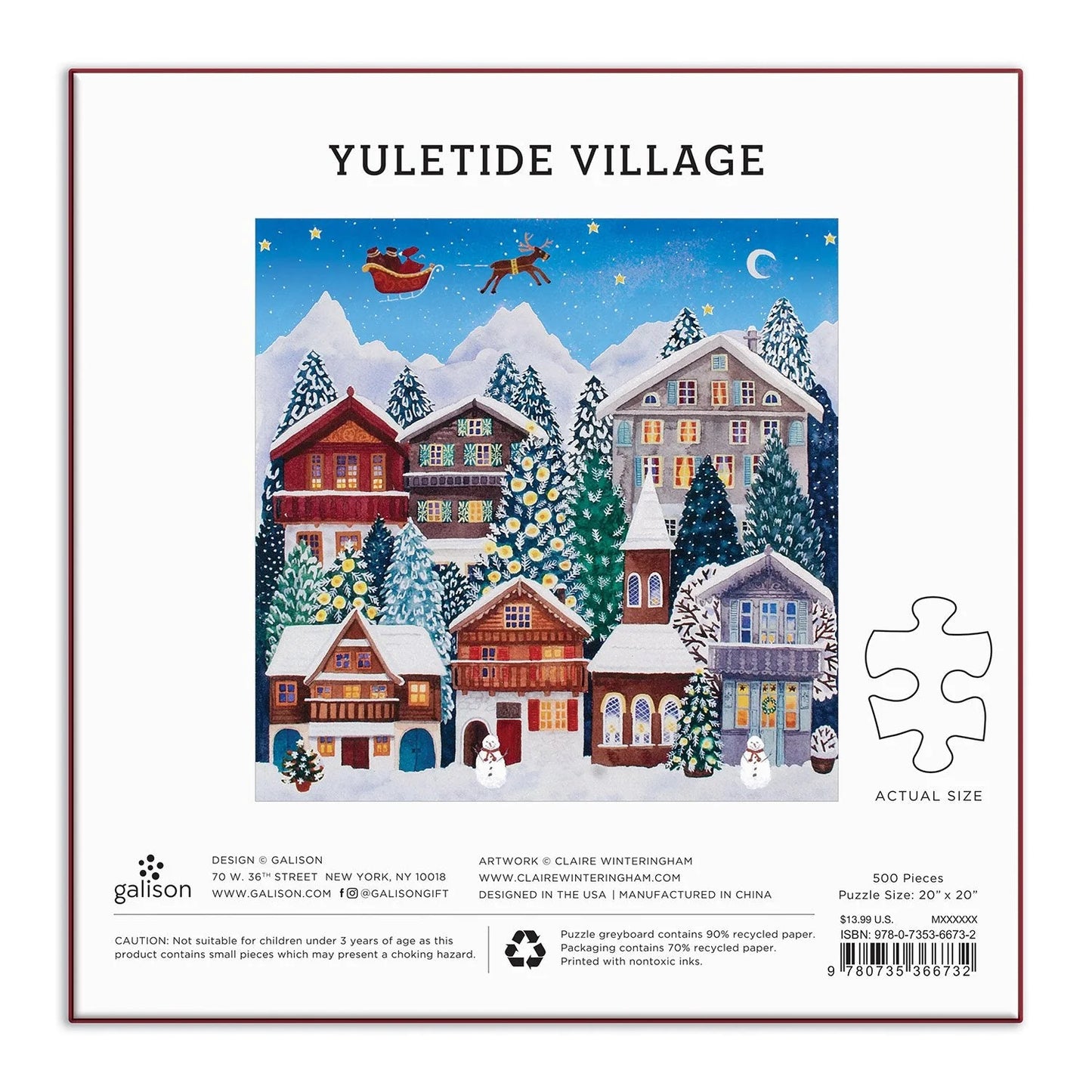 Yuletide Village 500 Piece Puzzle