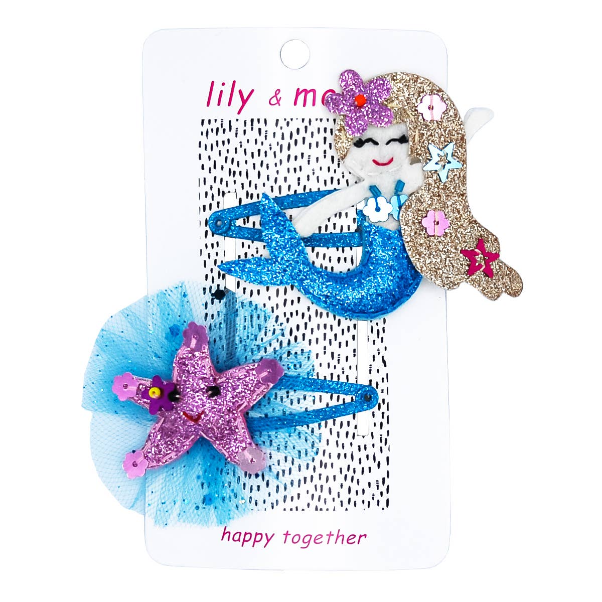 Starfish & Sparkle Mermaid Hair Clips