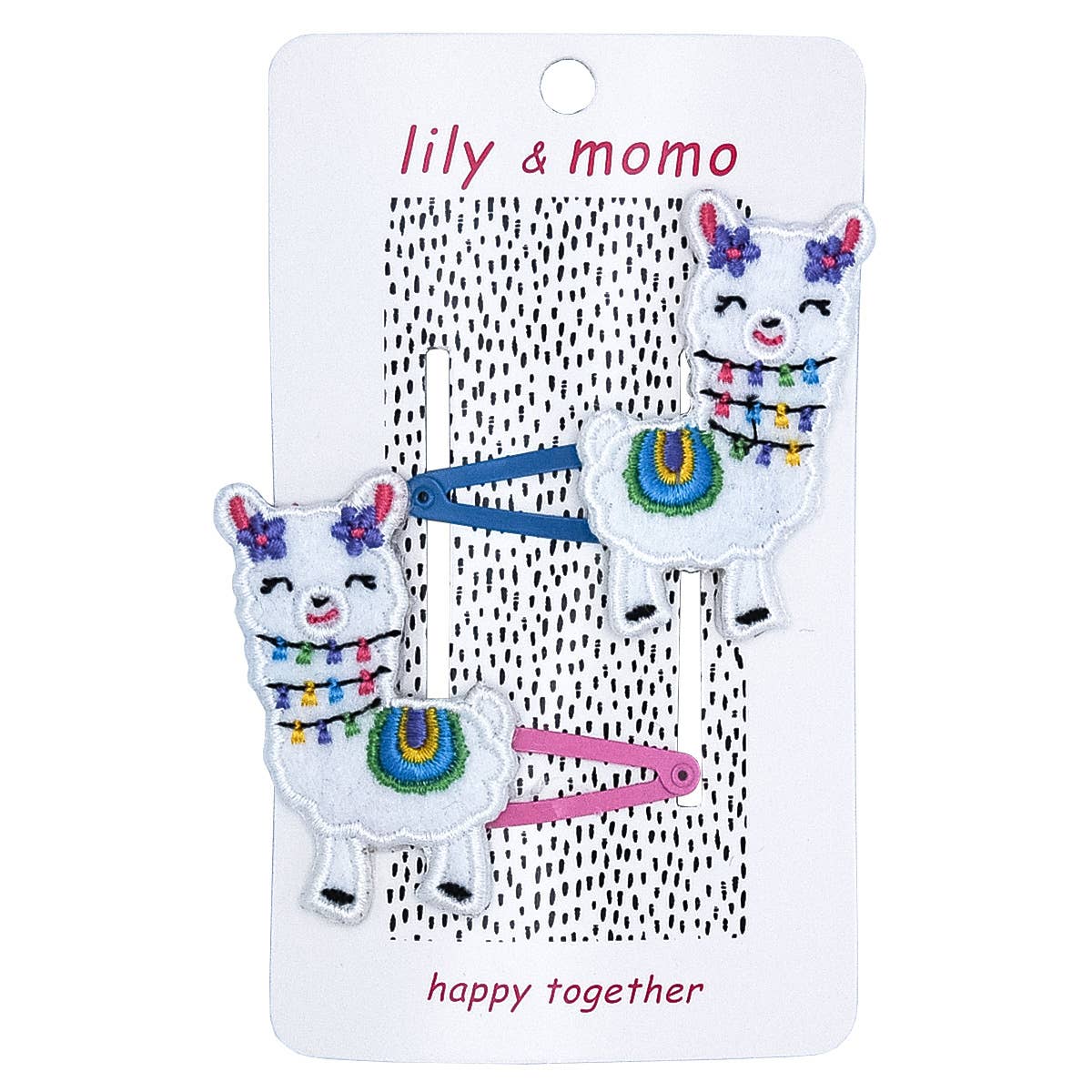 Lovely Llamas Hair Clips - Pastels