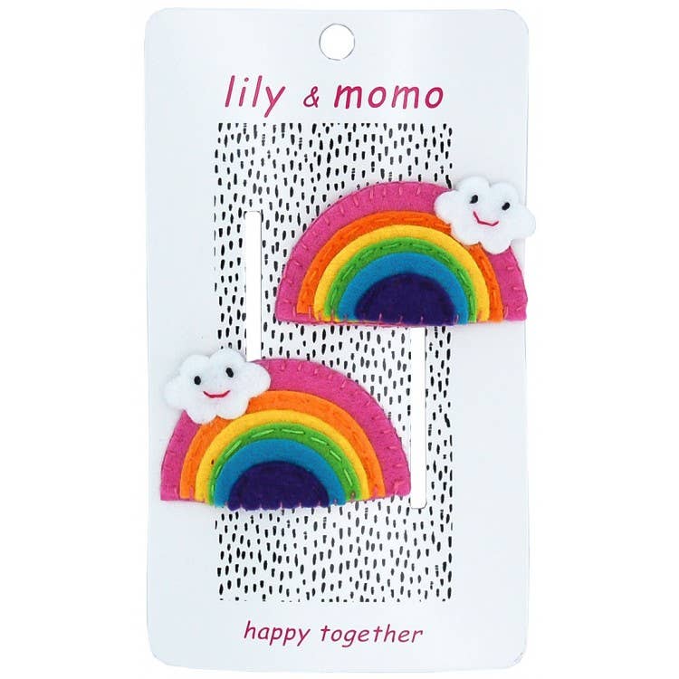 Sunshine Rainbow Hair Clips