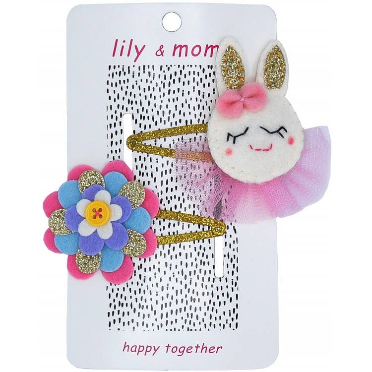 Bouncing Bunny Hair Clips