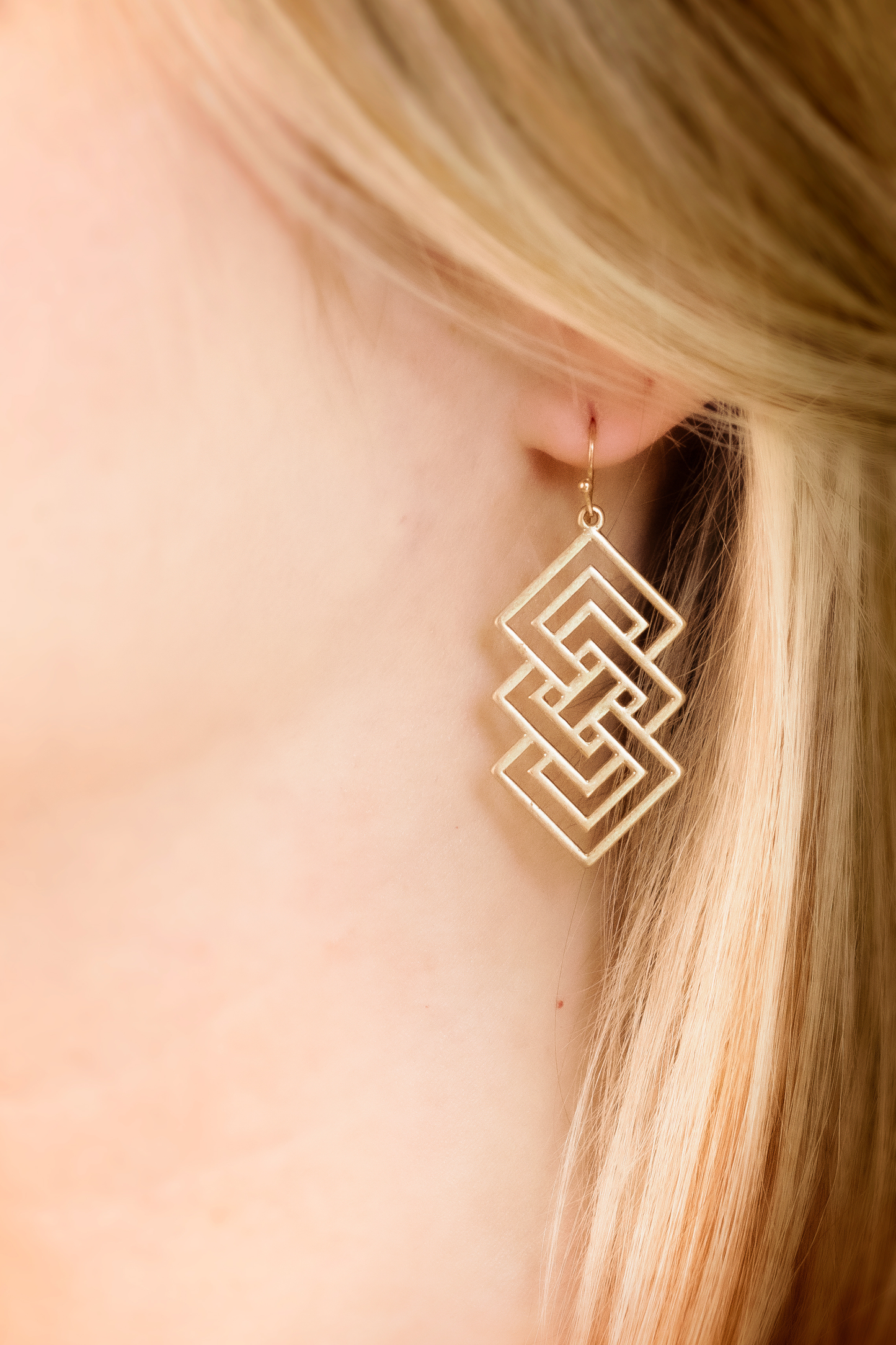 Geometric Earrings - Gold