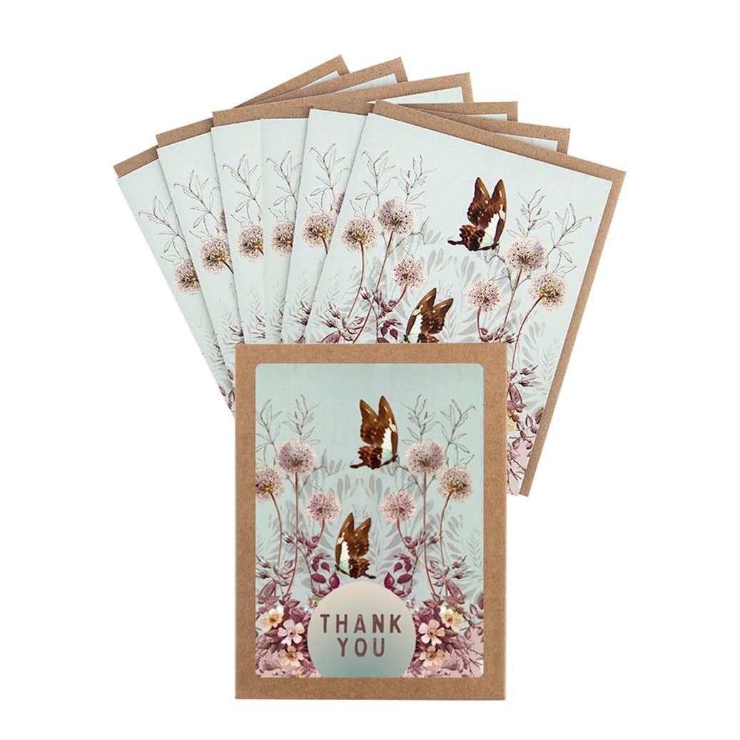 Thank You Boxed Card Set - Butterfly