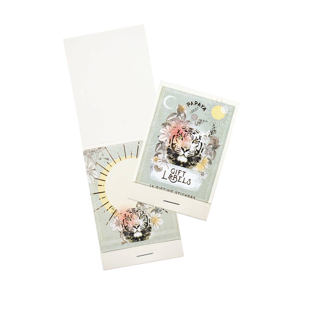 Gift Label Stickers - Stripes