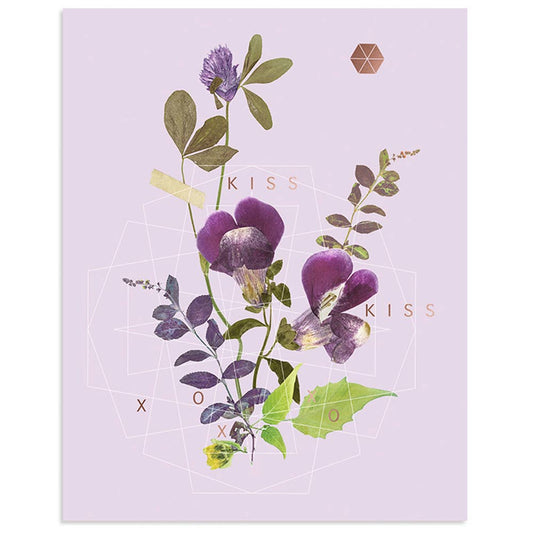 Copper Art Print- Kiss Kiss
