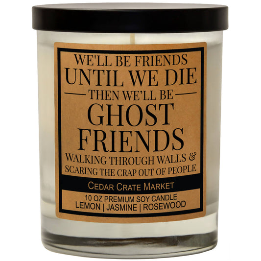 We'll Be Ghost Friends And Scare the Crap Soy Candle