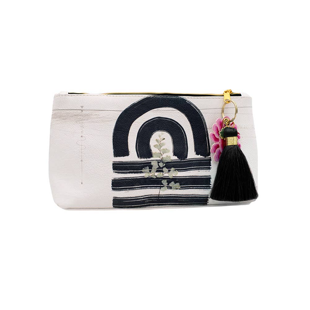Small Tassel Pouch - Ink Arches