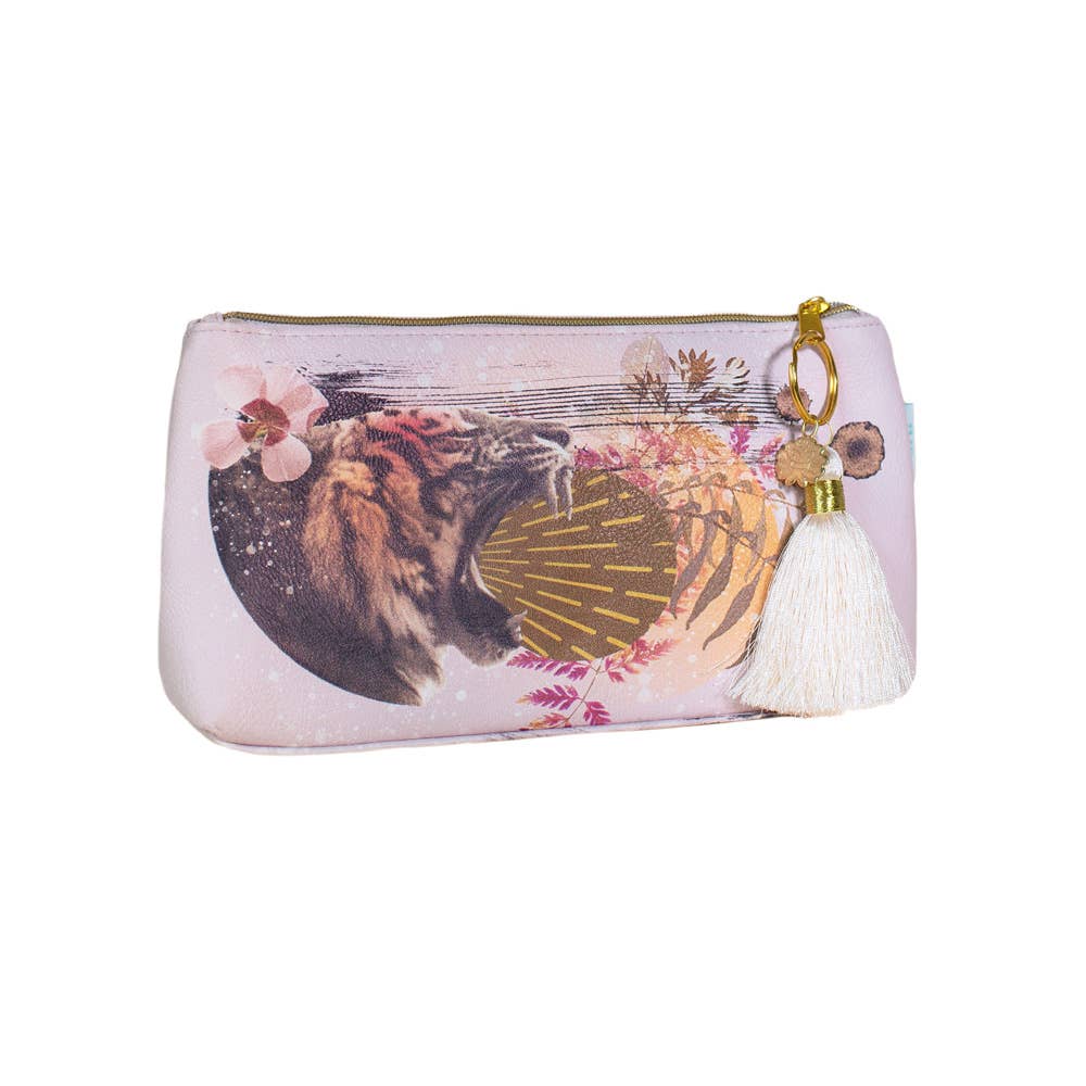Small Tassel Pouch - Tiger Roar