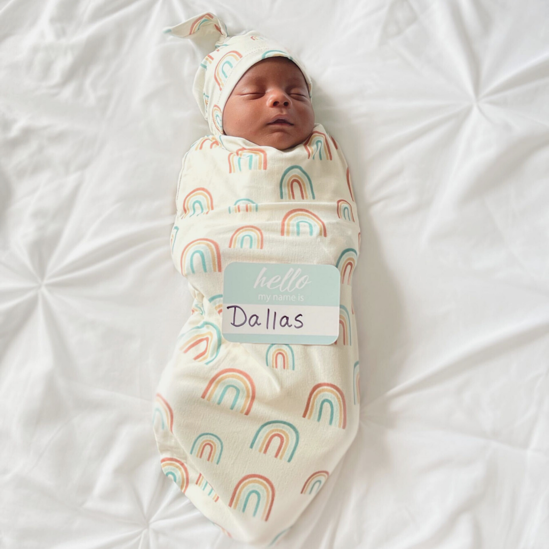 Cutie Cocoon™ Matching Cocoon & Hat Sets - Over The Rainbow