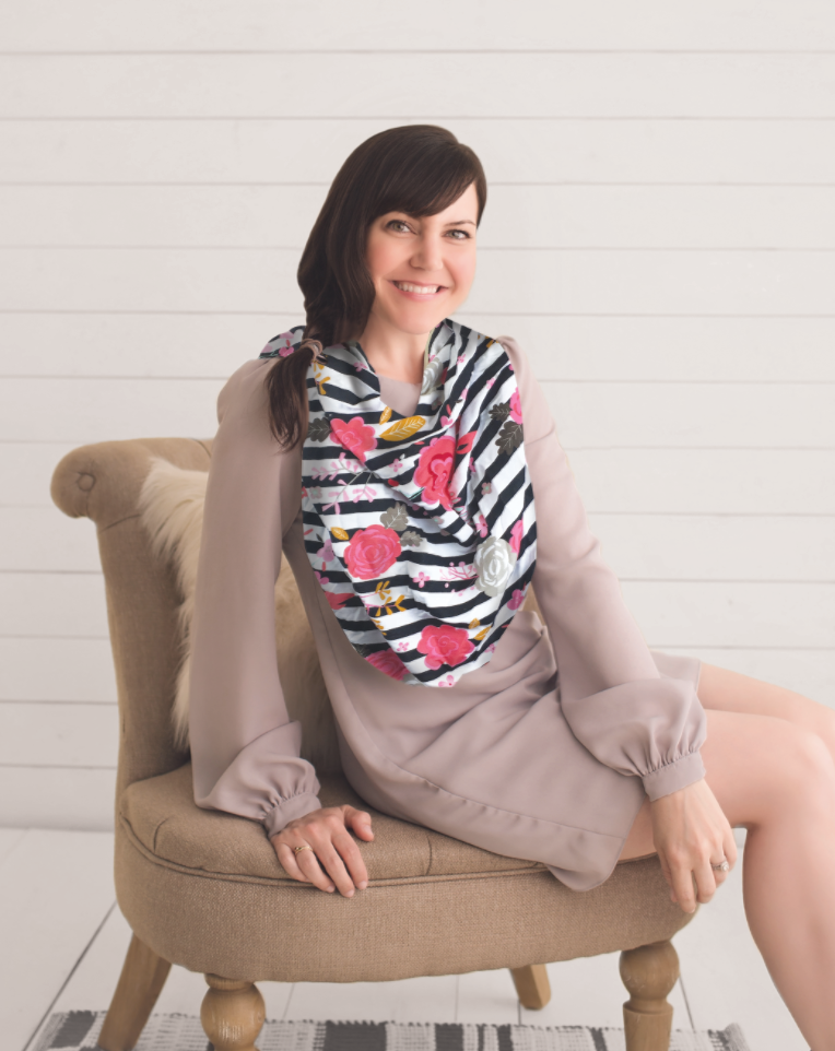 Mom Boss™ 4-in-1 Multi-Use Car Seat + Nursing Cover - Floral Stripe
