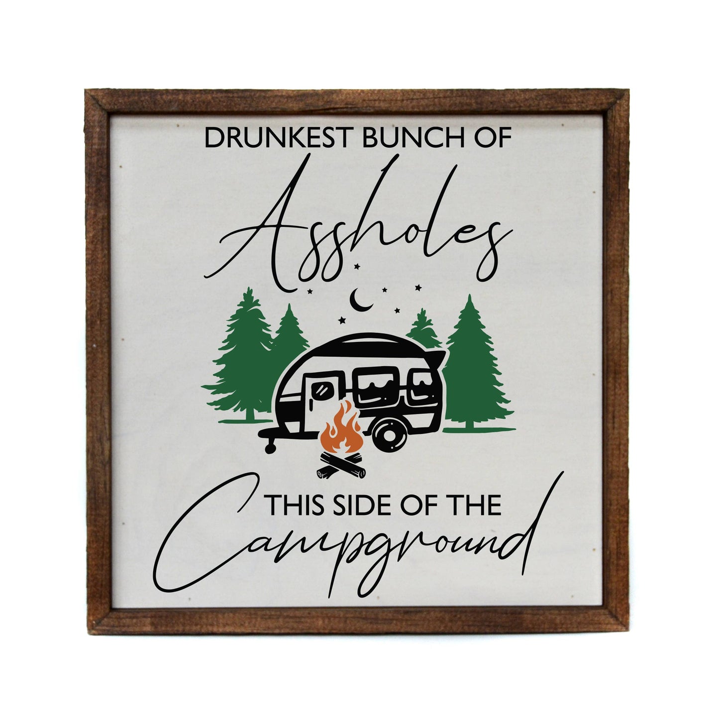 Rustic Decor Sign - Drunkest Bunch