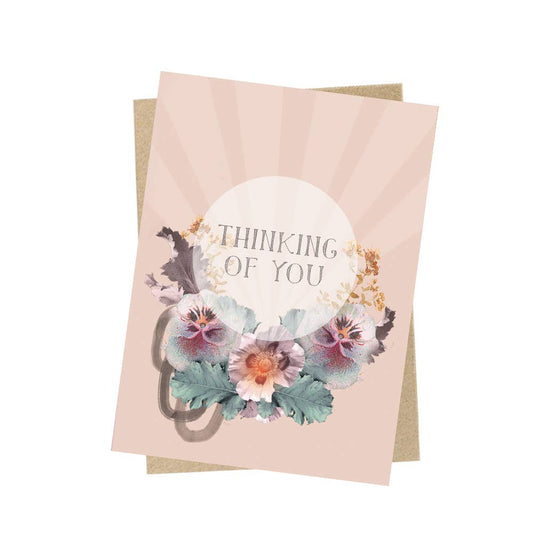 Mini Greeting Card - Pansy