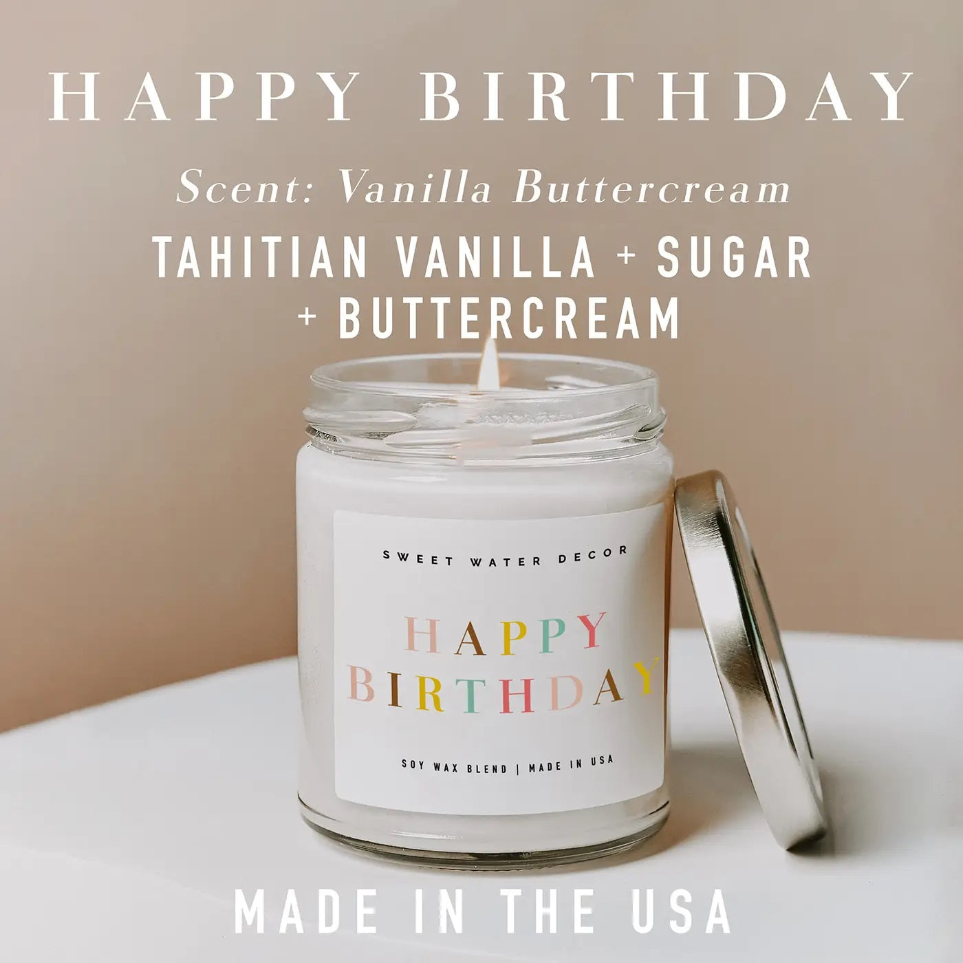 Happy Birthday Soy Candle