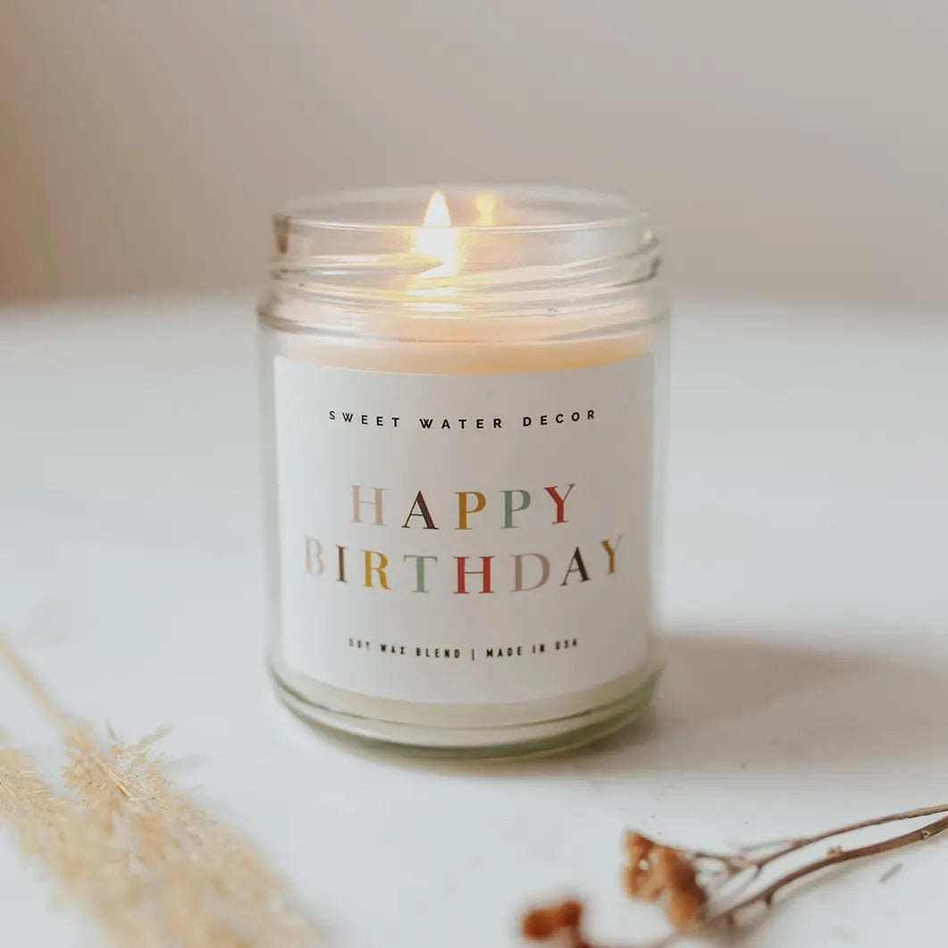 Happy Birthday Soy Candle
