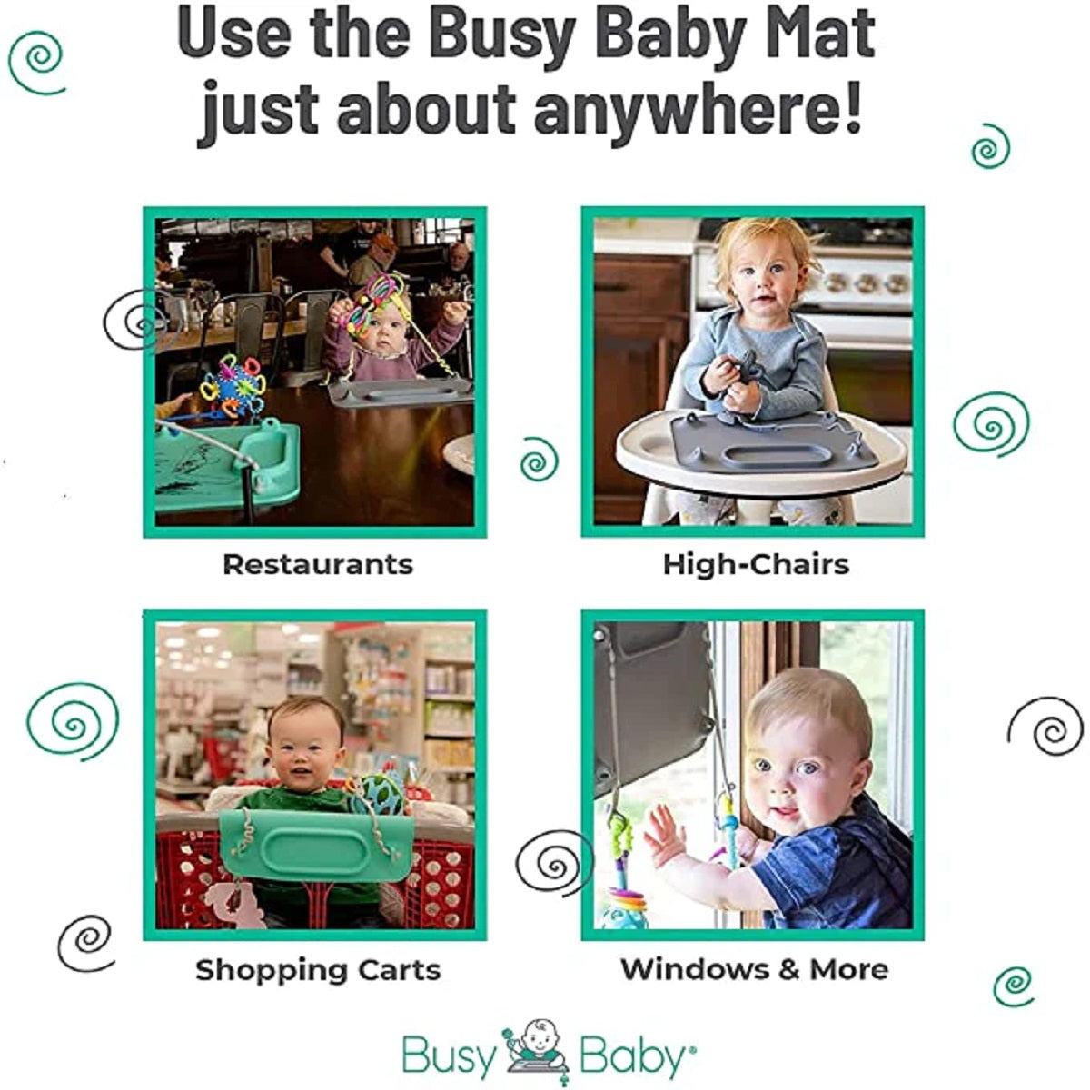 Busy Baby Placemat - Pewter