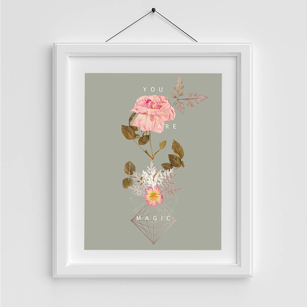 Copper Art Print- Cosmic Rose