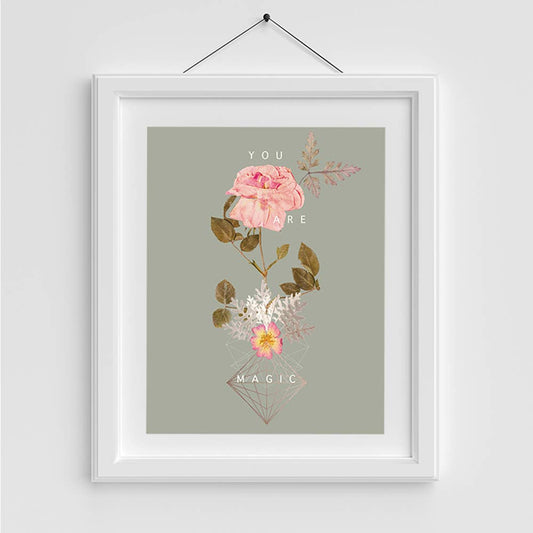 Copper Art Print- Cosmic Rose