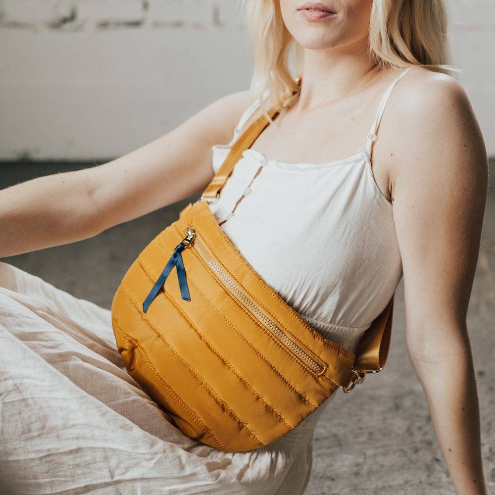 Jolie Puffer Belt Bag - Sunflower Yellow