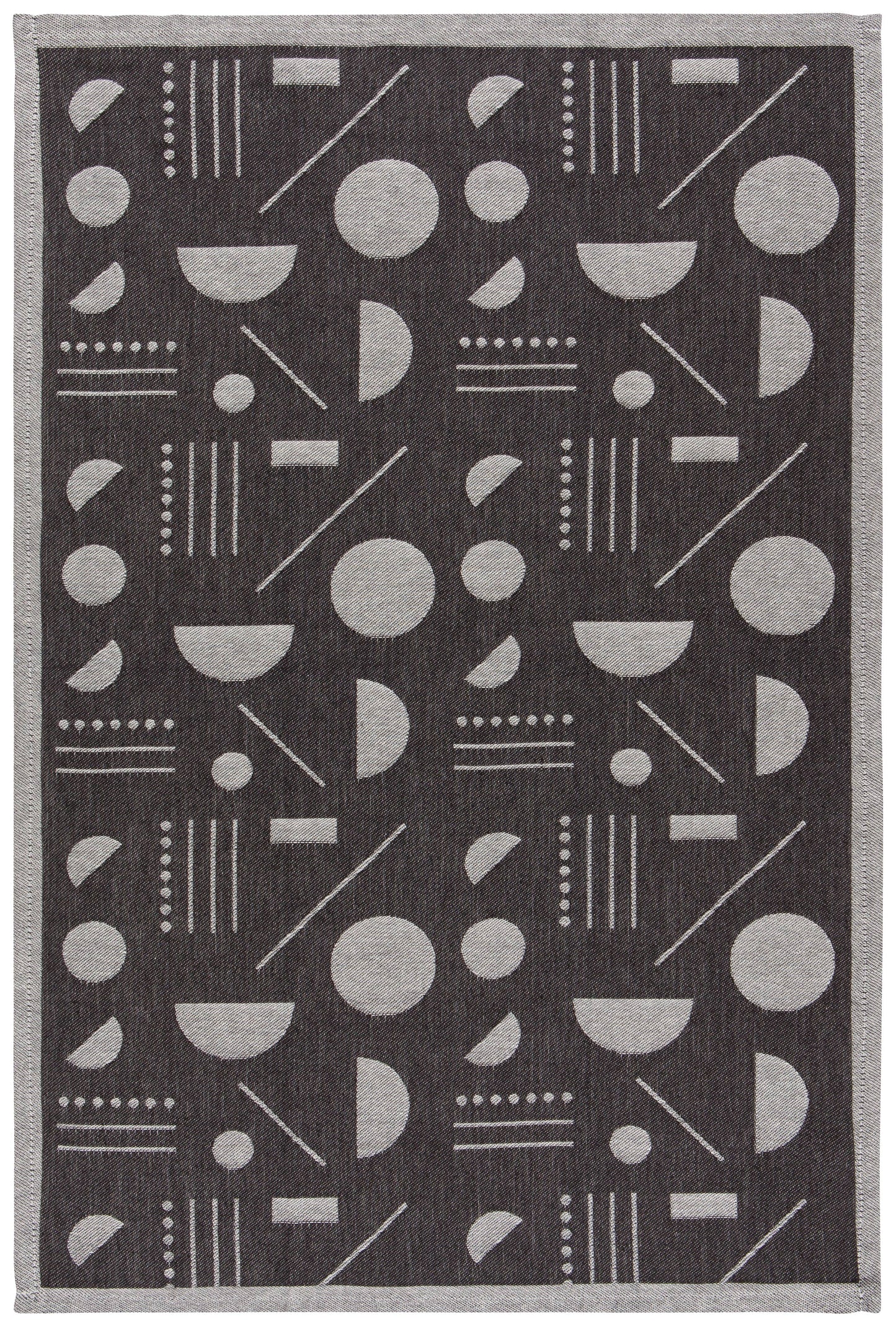 Domino Woven Cotton Jacquard Dishtowel