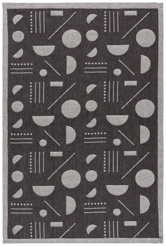 Domino Woven Cotton Jacquard Dishtowel