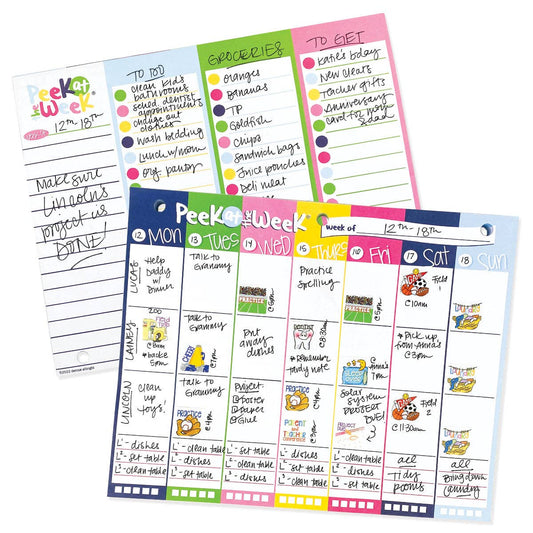 Peek at the Week® Simple Weekly Planner Pad