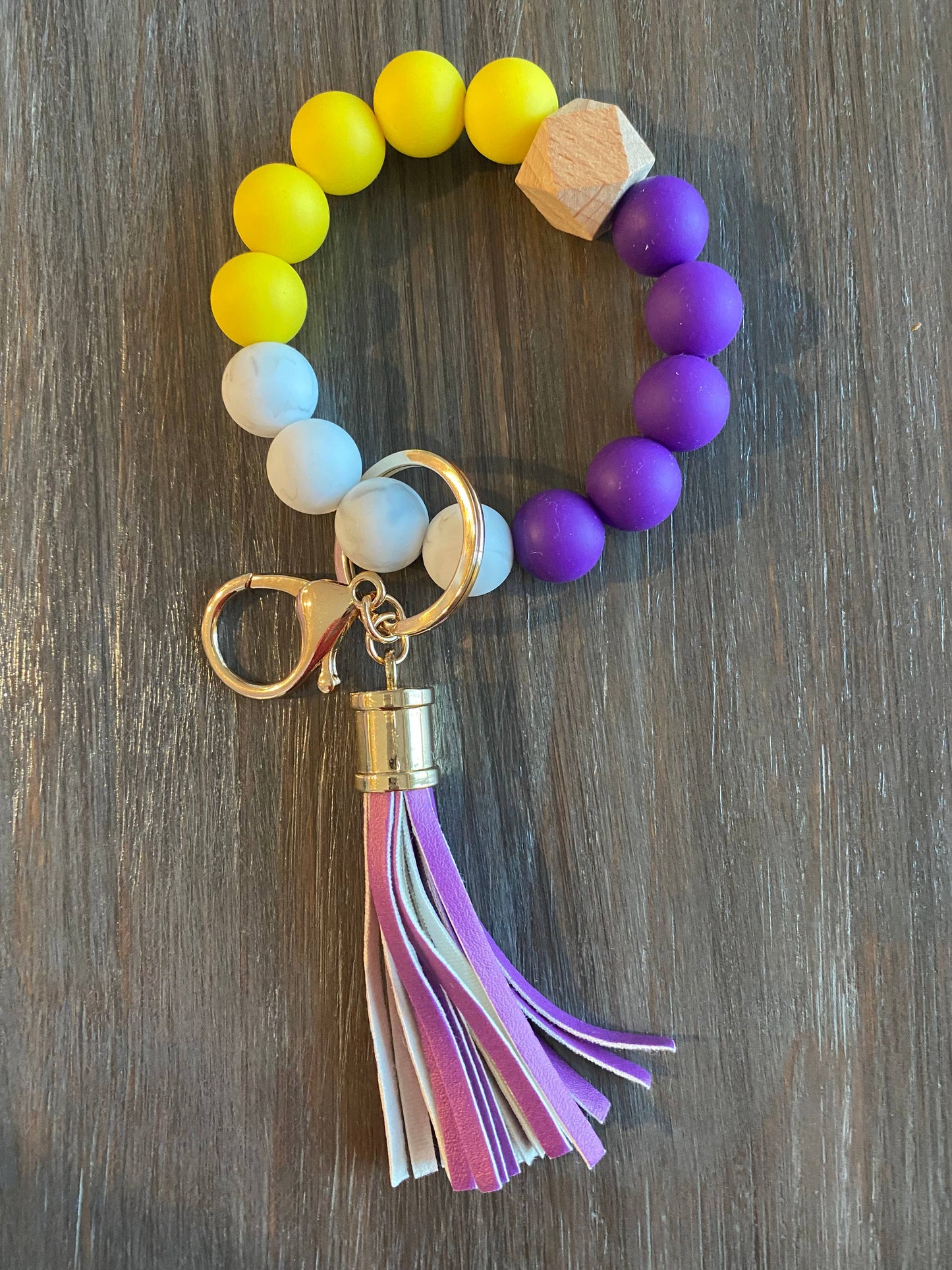 Silicone Wristlet Keychain - Vikings