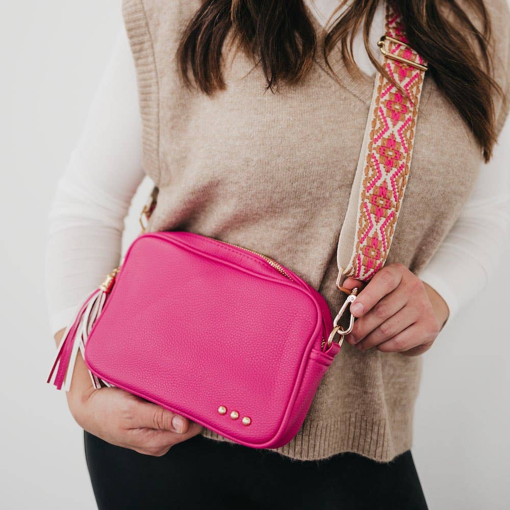 Willow Camera Crossbody Bag - Pink