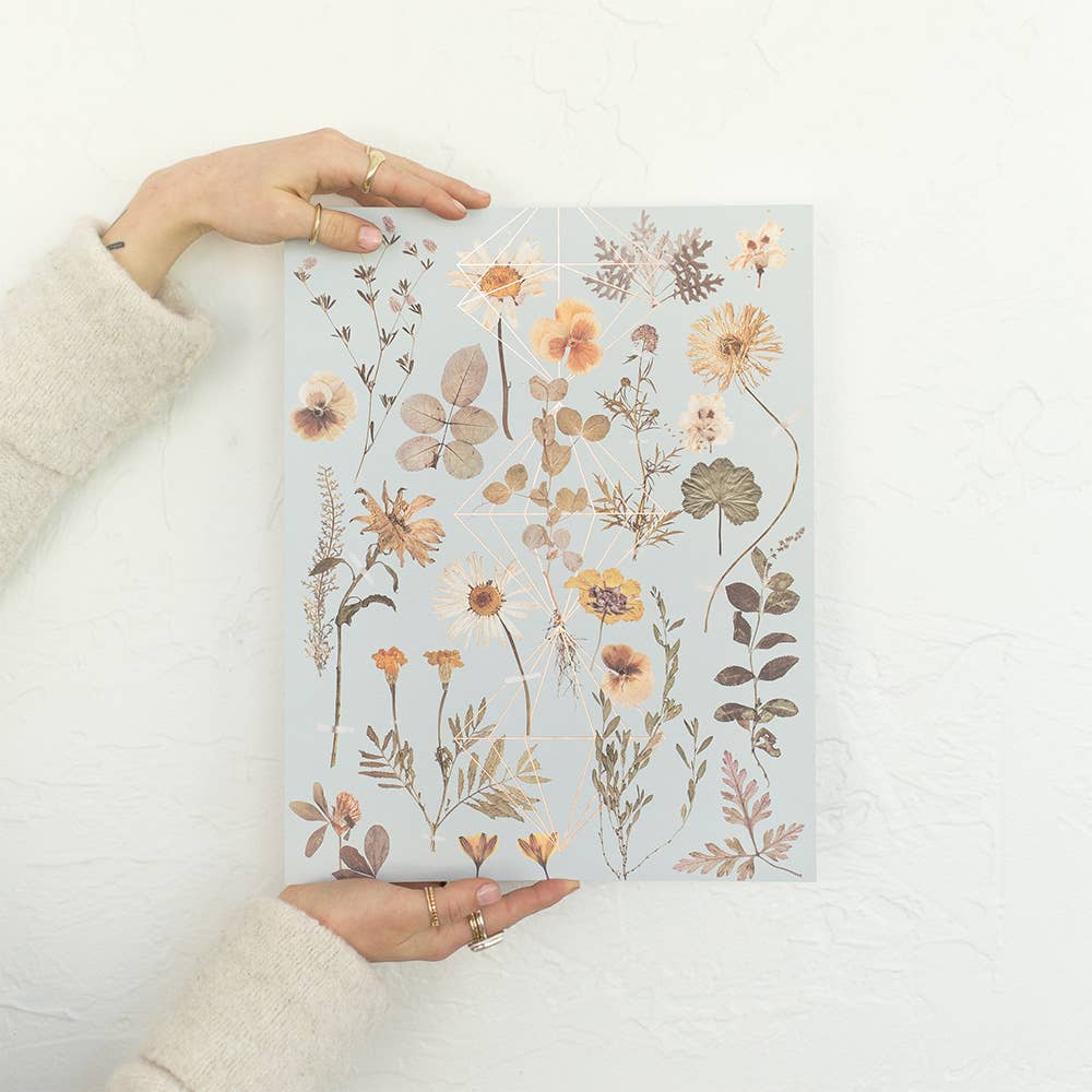 Copper Art Print- Golden Garden