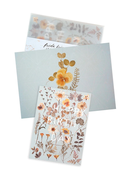 Greeting Card - Golden Garden Birthday