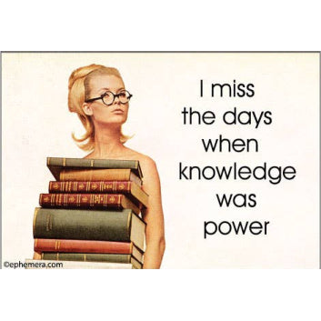 Magnet - I miss the days when knowledge