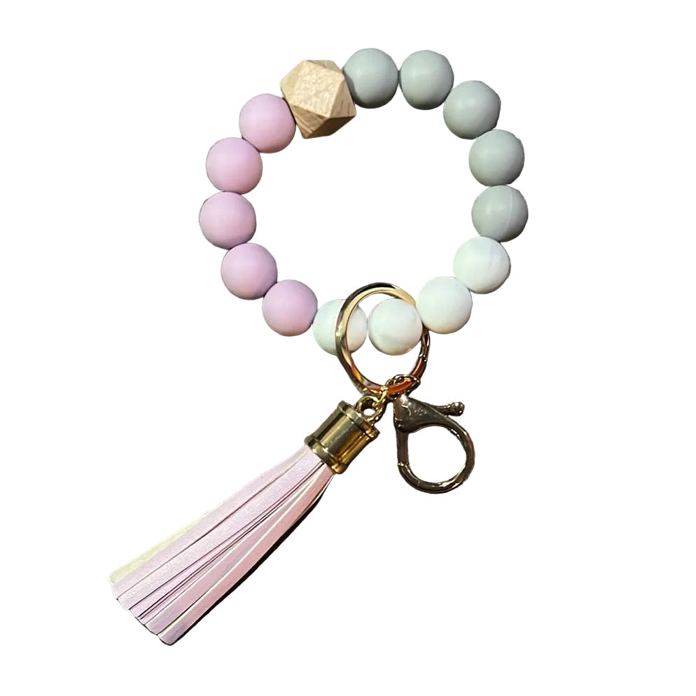 Silicone Wristlet Keychain - Lavender