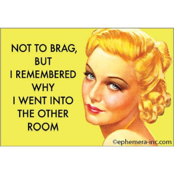 Magnet - Not to brag, but I remember why