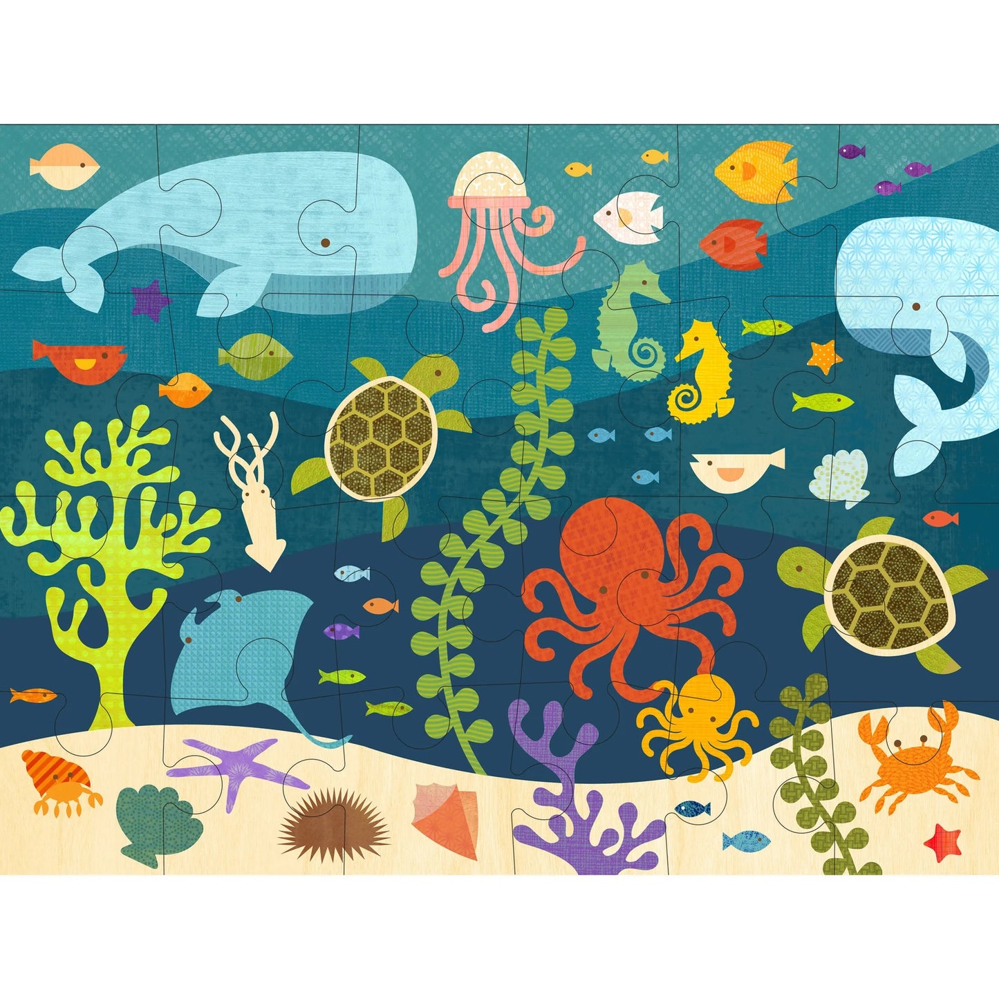 Ocean Life 24 Piece Floor Puzzle