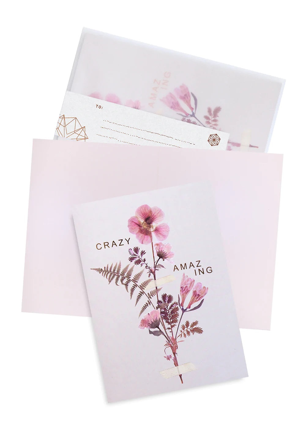 Greeting Card - Pink Petals