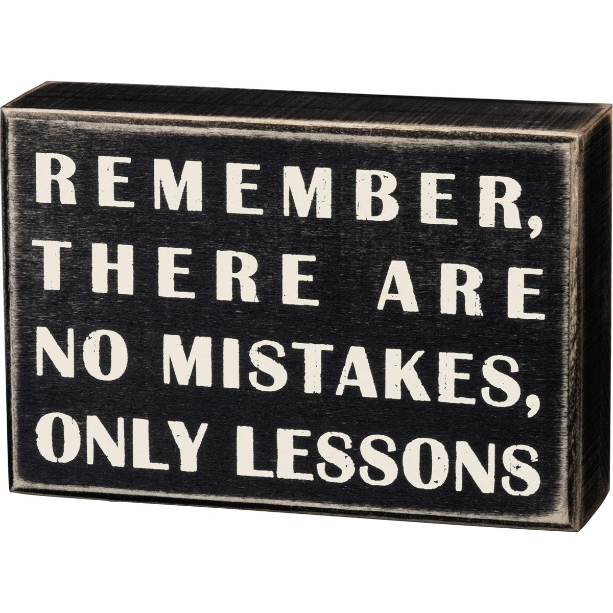 Box Sign - No Mistakes