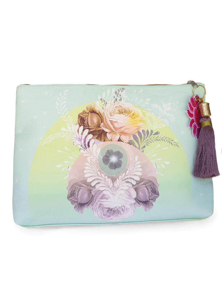 Large Tassel Pouch - Solar Bloom