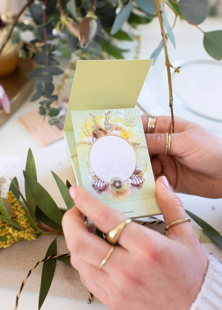 Gift Label Sticker - Solar Blooms