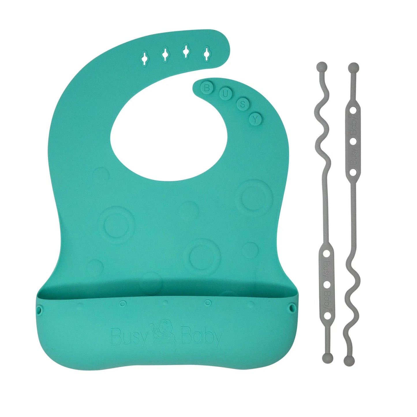 Busy Baby Bungee Bib - Spearmint