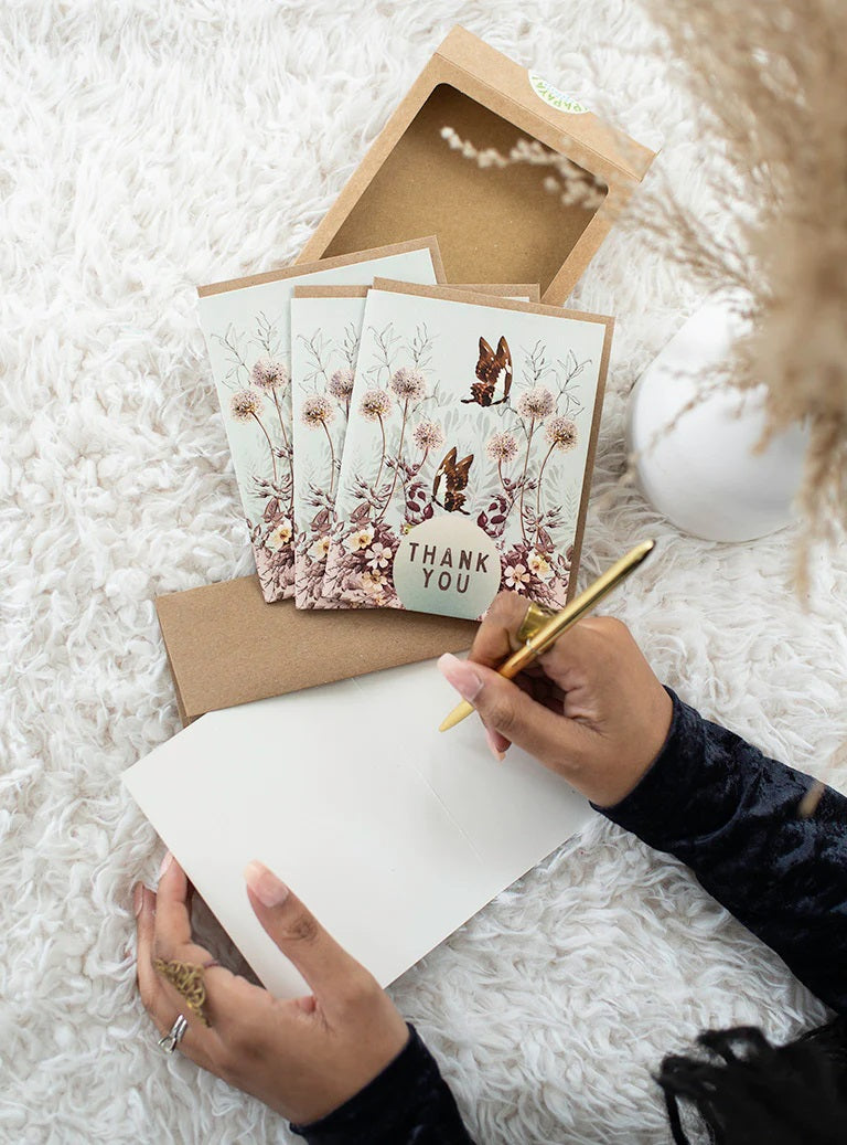Thank You Boxed Card Set - Butterfly