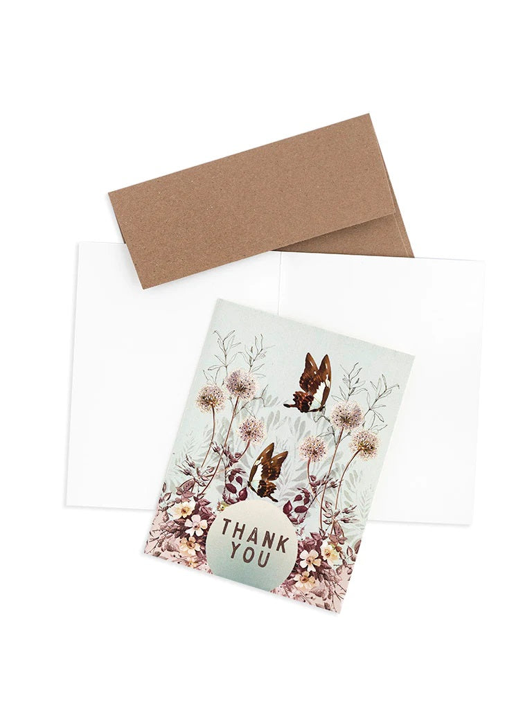 Thank You Boxed Card Set - Butterfly