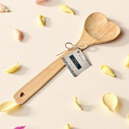 Heat Shaped Bamboo Serving Spoon