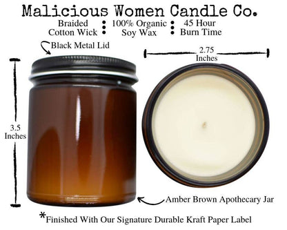 Soy Candle - I Burn Sage, Cannabis & Bridges