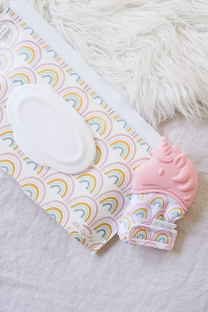 Take & Travel™ Pouch Reusable Wipes Cases: Rainbow