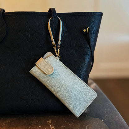 Simply Button Up Glass Case Bag Charm
